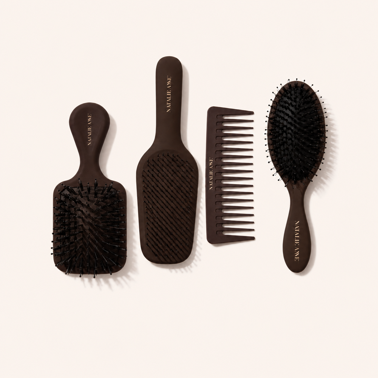 The Espresso Brush Edit — all four brushes in espresso