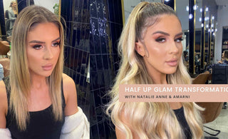 How to Install Clip-ins for a Half-up Glam Style