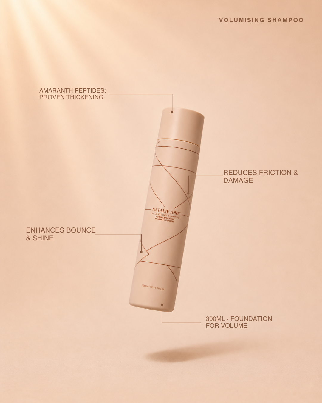 Volumising Shampoo key benefits