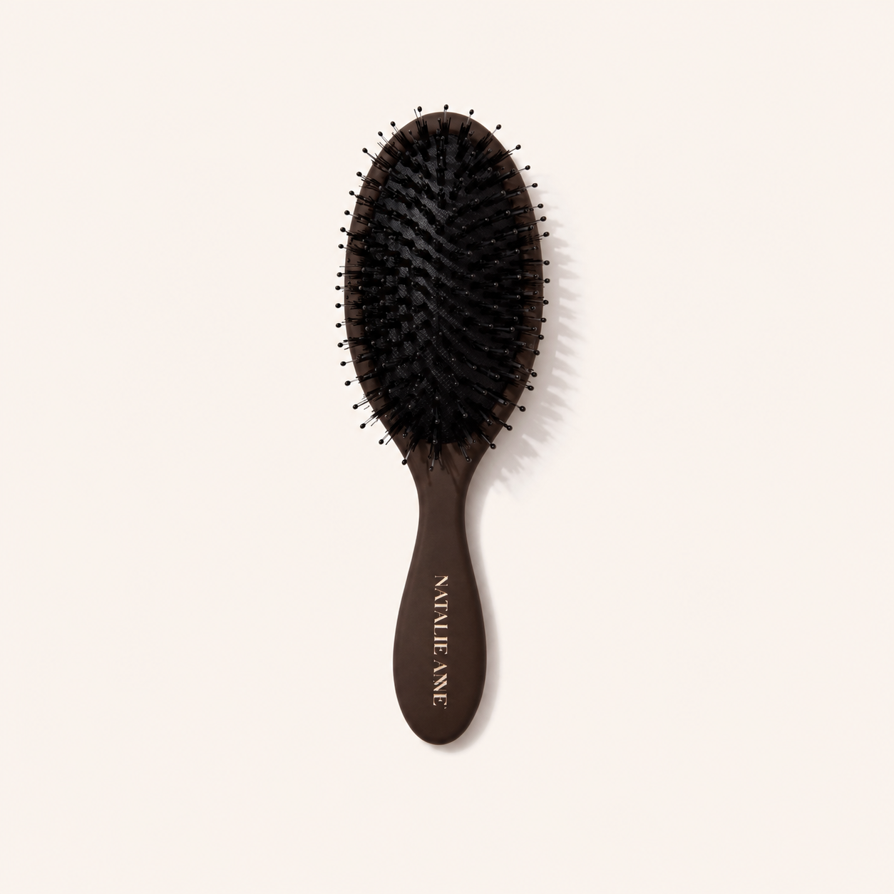 Natalie Anne Gentle Wet & Dry Brush in espresso — everyday detangler for fine to medium hair