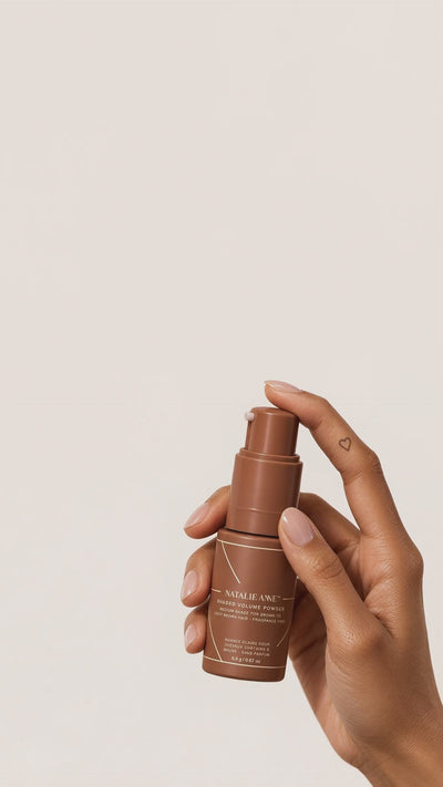 Shaded Volume Powder in Medium being pumped — warm brown powder mist
