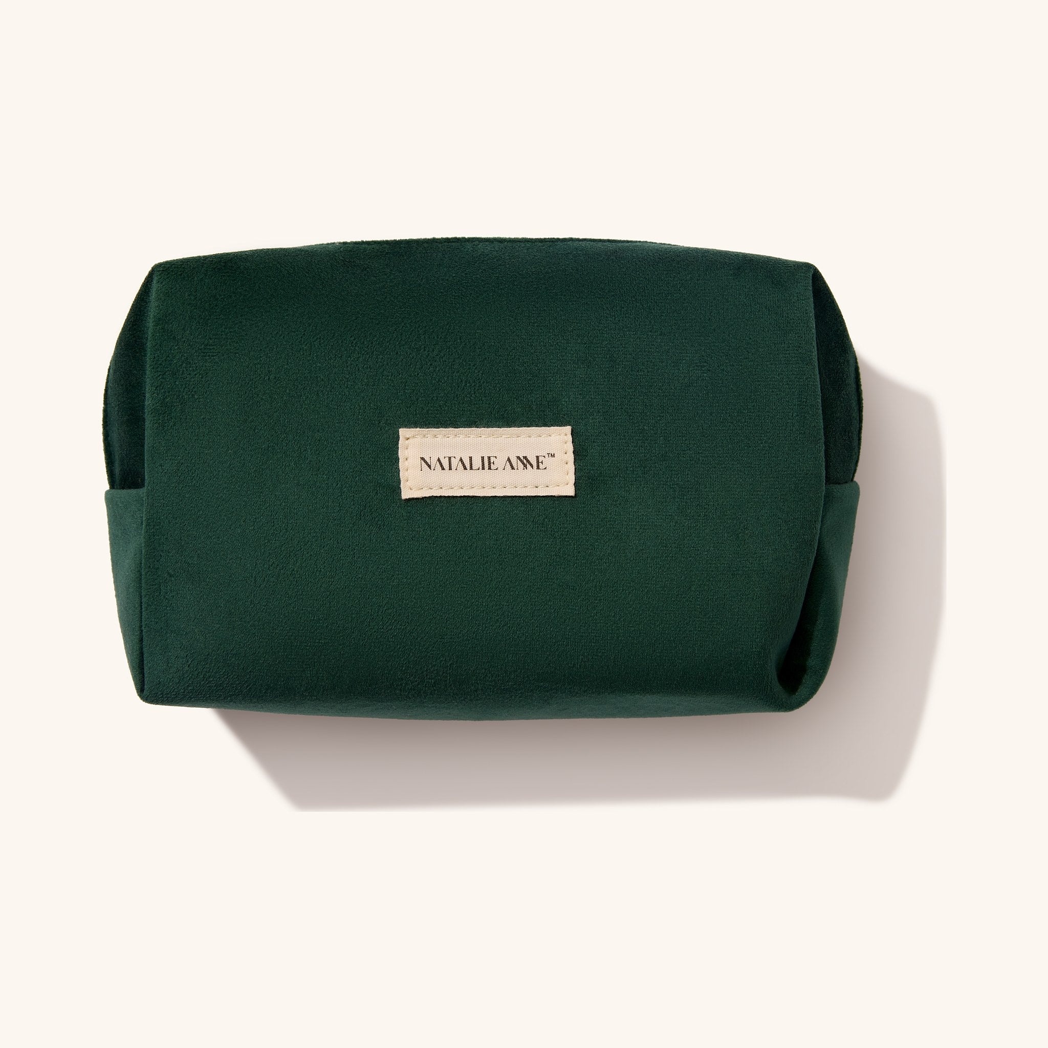 Limited Edition Velvet Travel Pouch - Dark Green