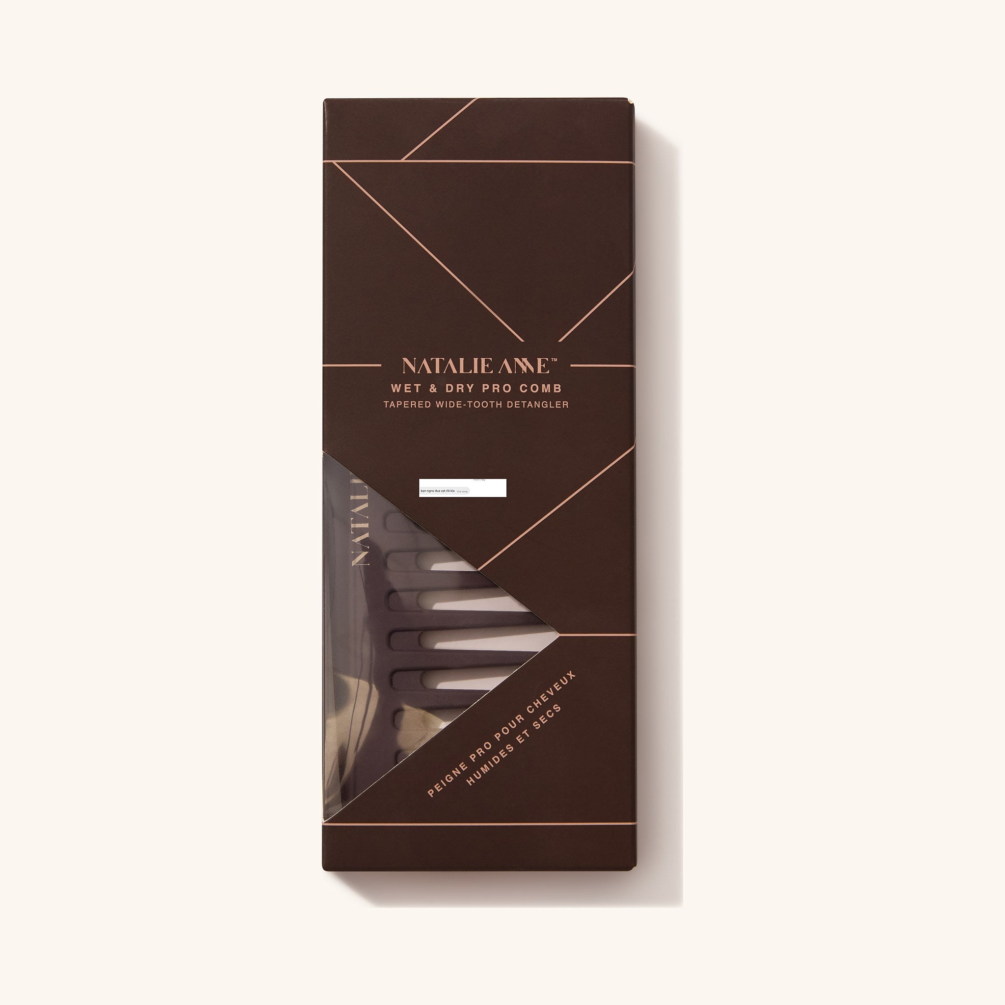 Wet & Dry Pro Comb with box, alternate angle