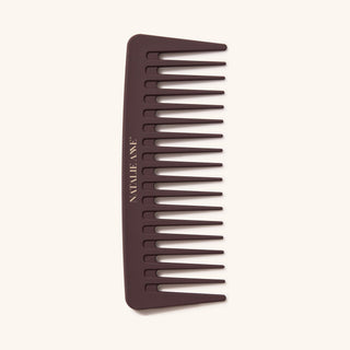 Natalie Anne Wet & Dry Pro Comb in espresso — wide-tooth detangling comb